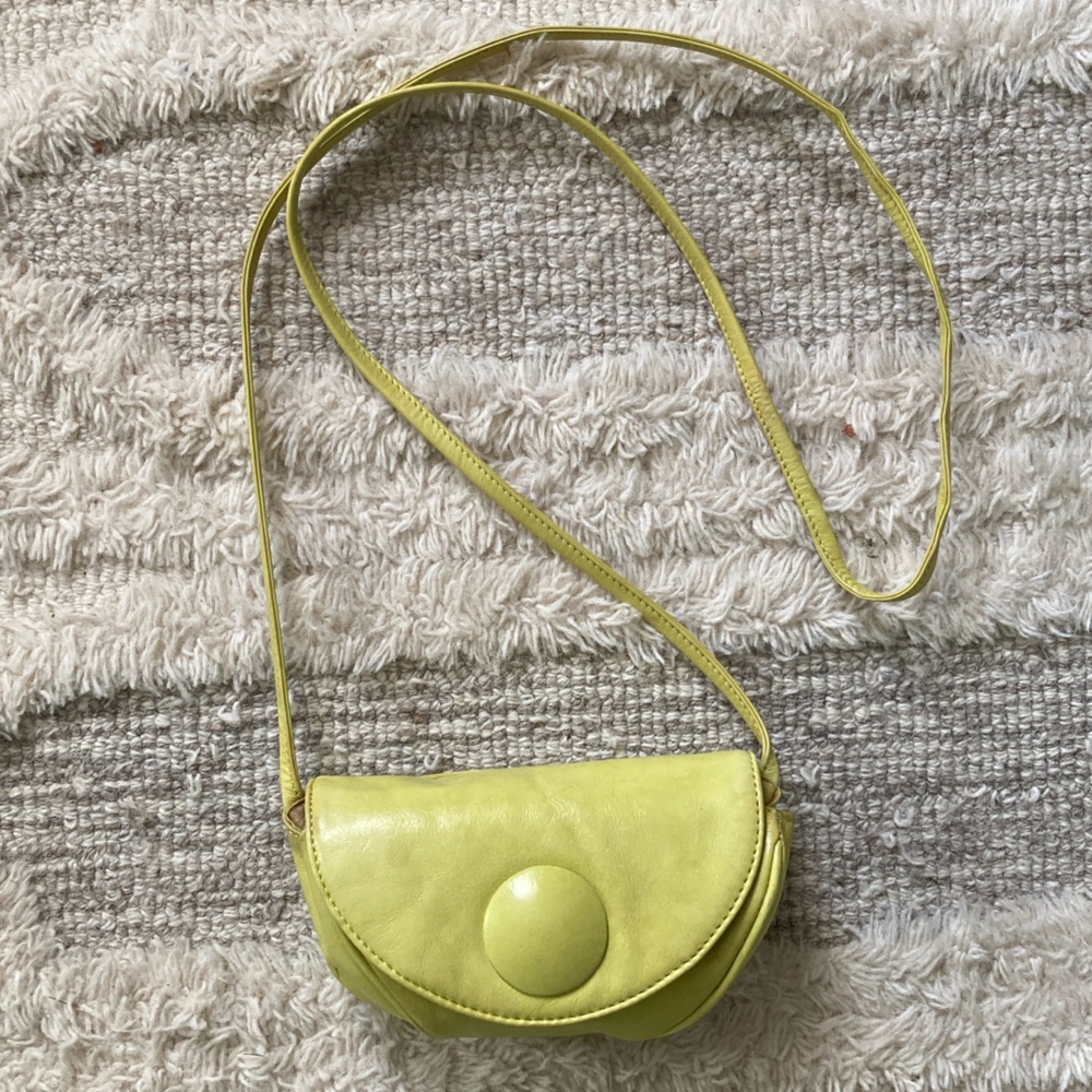 HOBO international big button leather crossbody